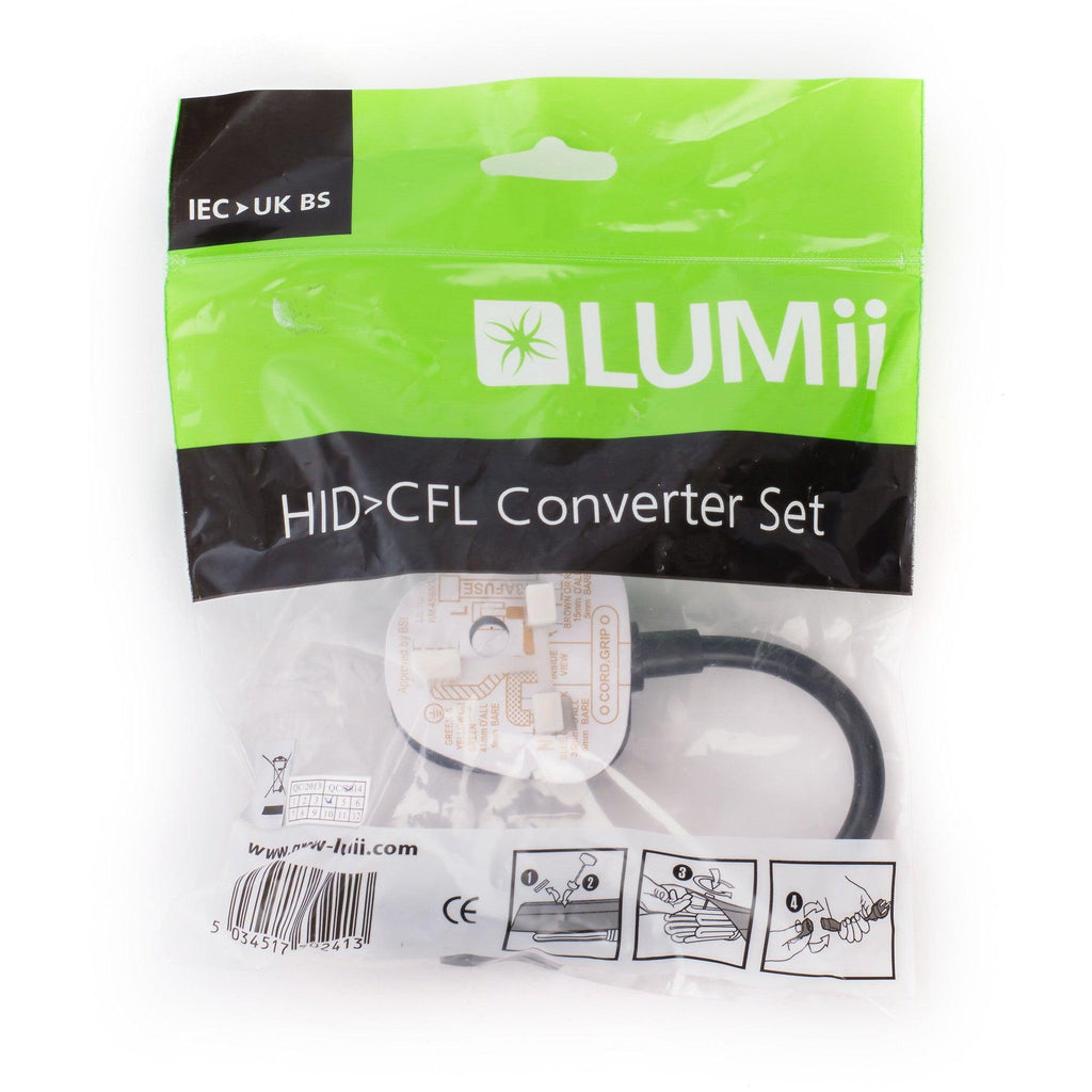 LUMii HID to CFL Converter Lead - UK Plug
