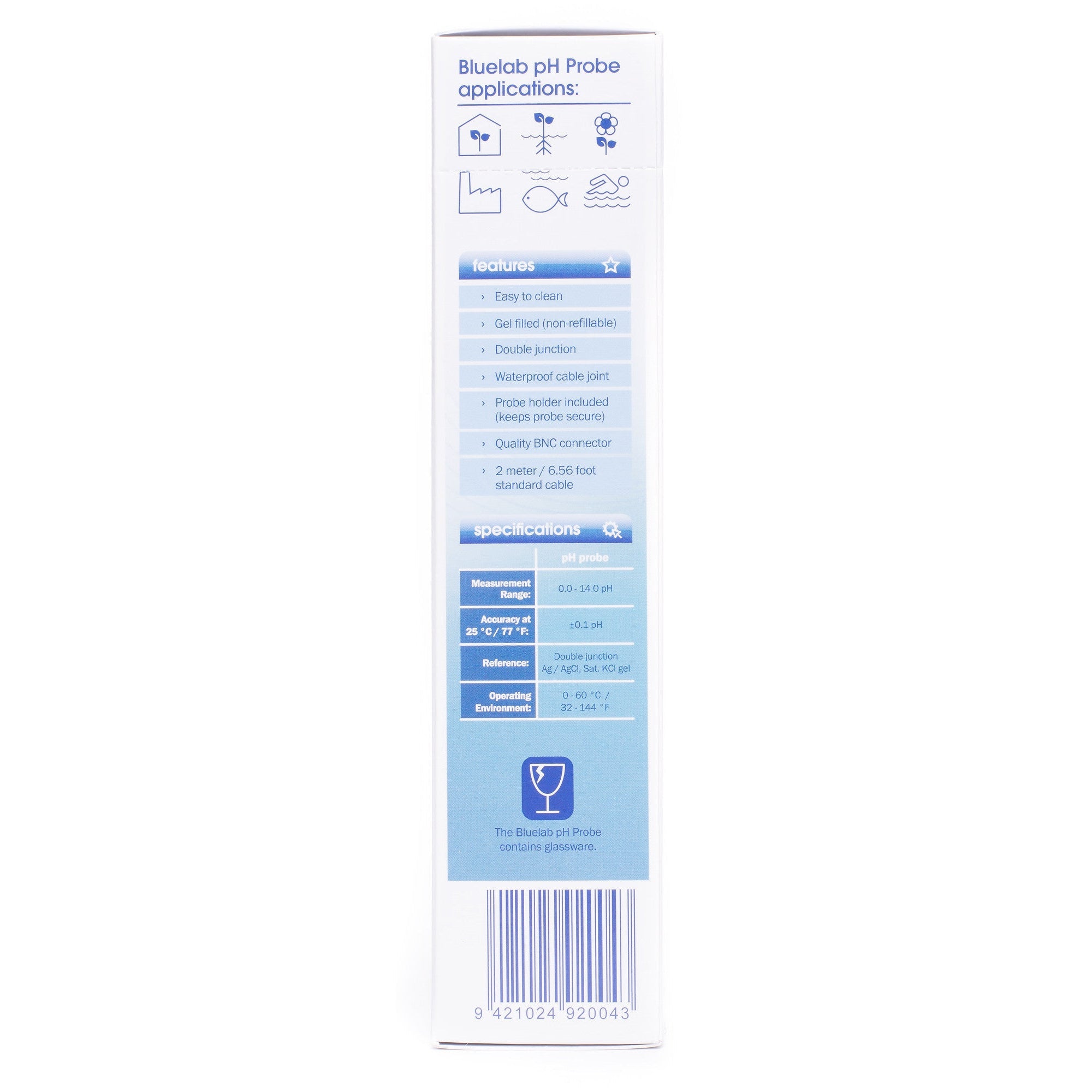 Blue Lab pH Meter Replacement Probe