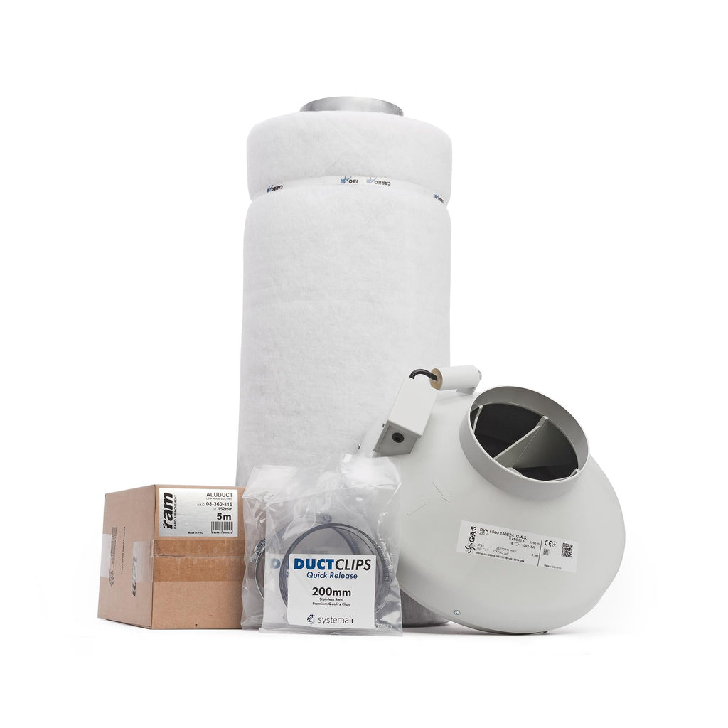 Carbo Air 6 Inch Fan & Filter Kit (High Volume)