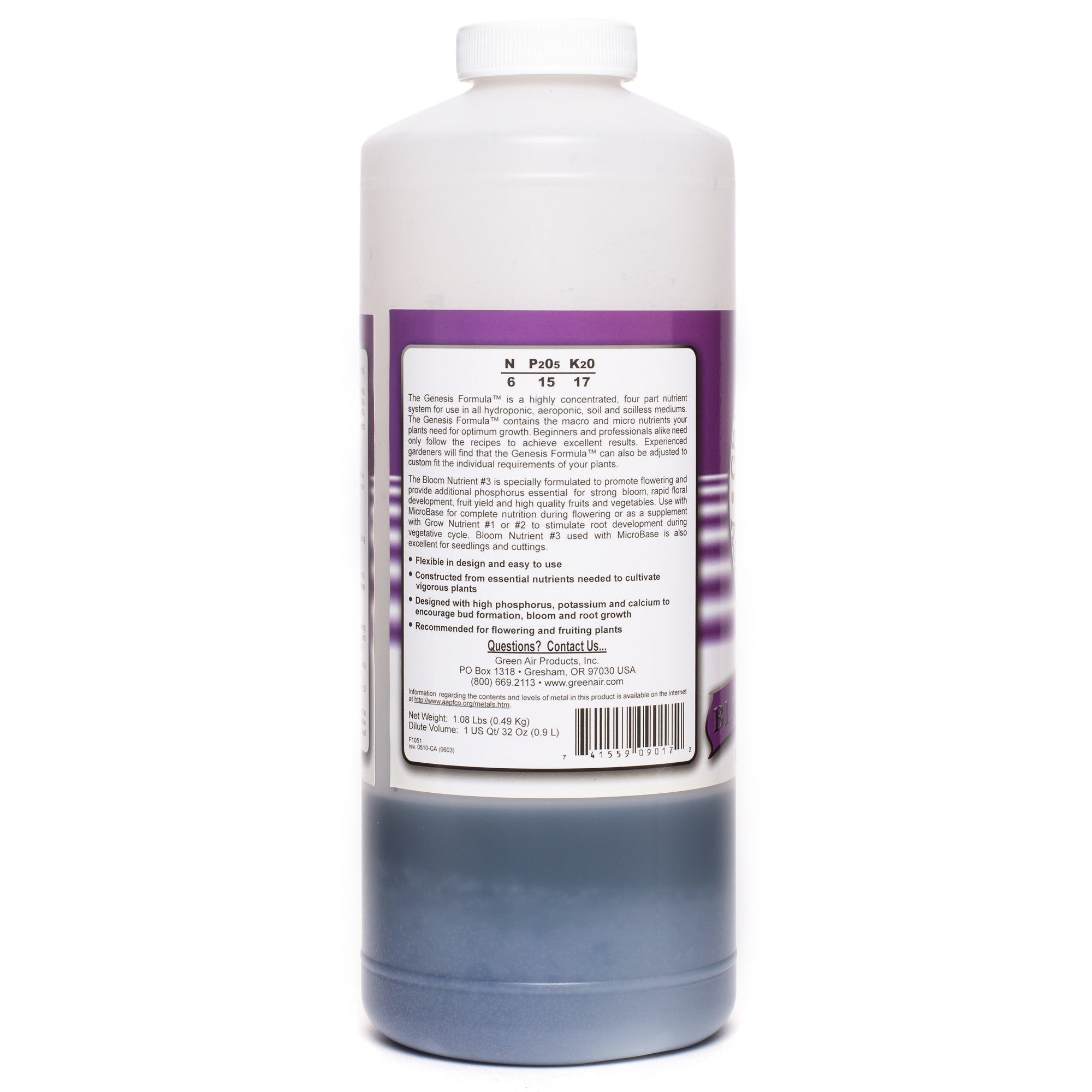 Genesis Formula Bloom Nutrient (Quart)