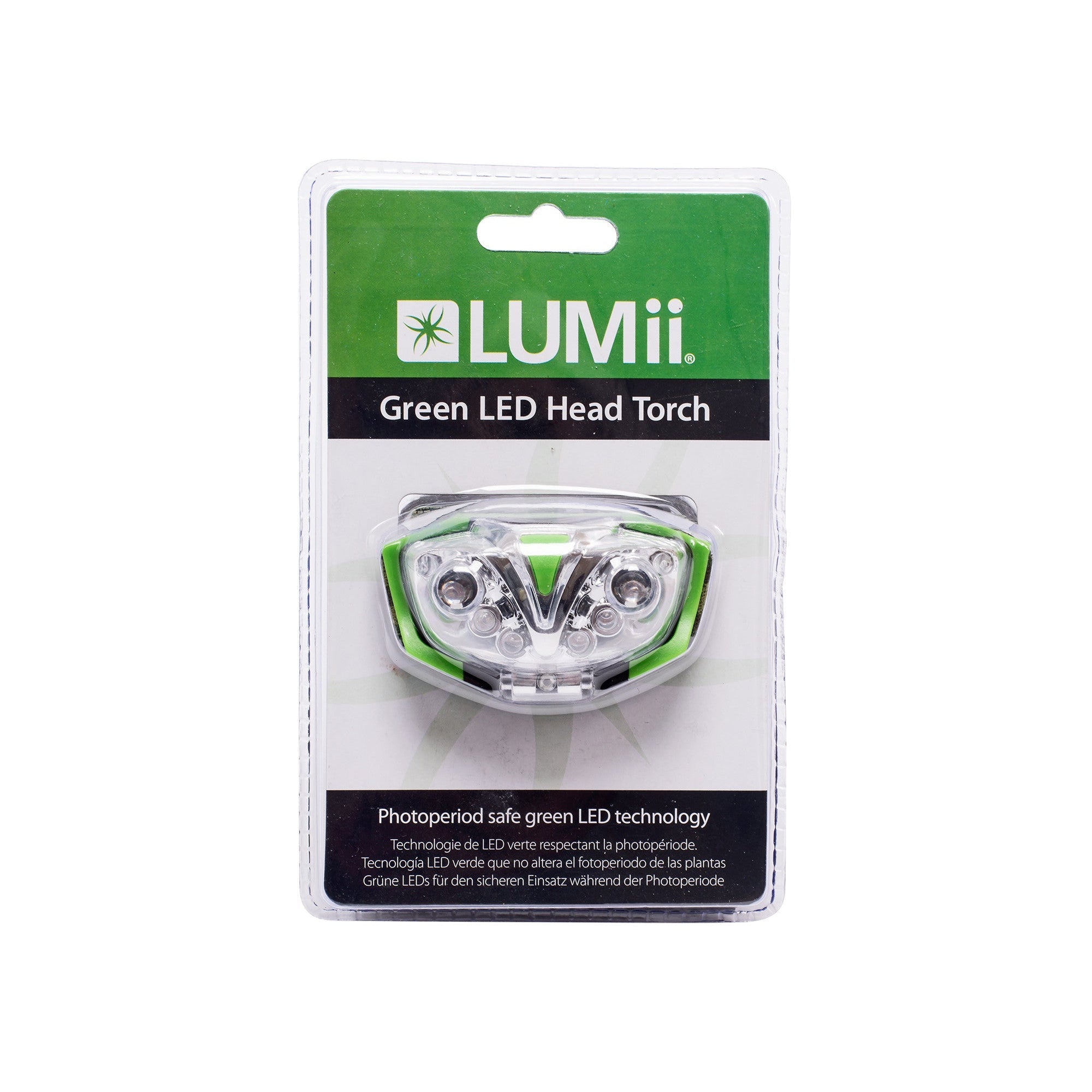 Lumii Green Light LED Head Torch